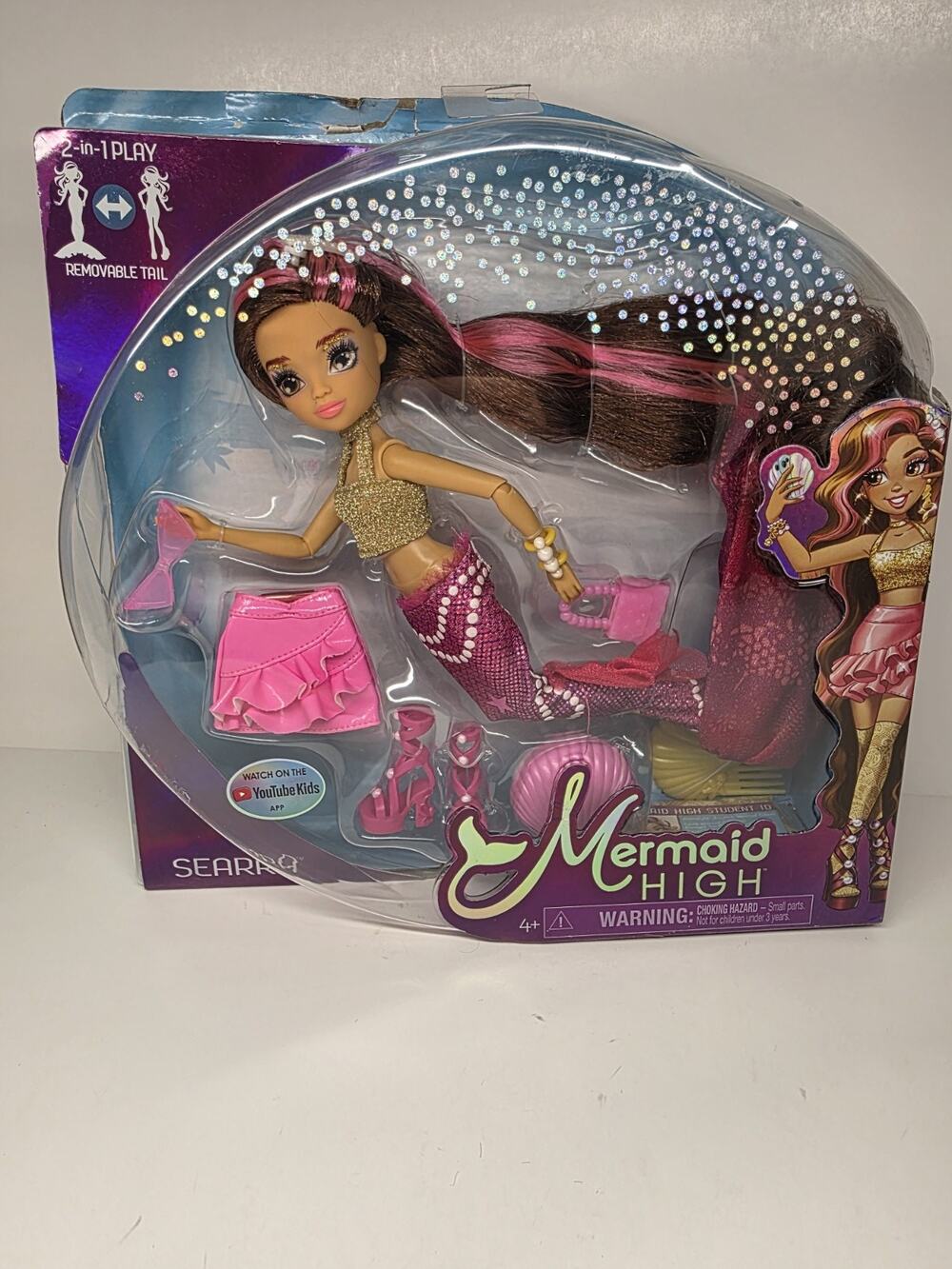 MERMAID HIGH Searra Deluxe Mermaid Doll & Accessories with Removable Tail Doll